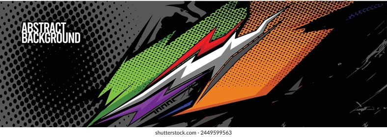 Abstract Background. Vector Racing for Car Wrap Design: Background Kit for Vehicle Wraps, Race Cars, Rally, Adventure, and Livery