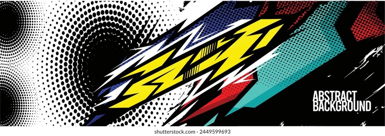Abstract Background. Vector Racing for Car Wrap Design: Background Kit for Vehicle Wraps, Race Cars, Rally, Adventure, and Livery