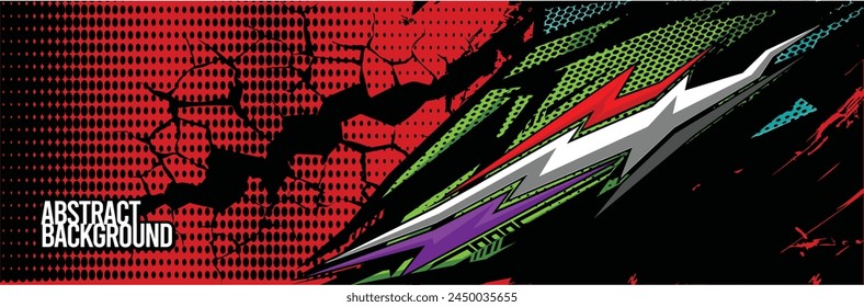 Abstract Background. Vector Racing for Car Wrap Design: Background Kit for Vehicle Wraps, Race Cars, Rally, Adventure, and Livery