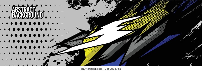 Abstrakter Hintergrund. Vektorgrafik Racing for Car Wrap Design: Hintergrundset für Fahrzeugverpackungen, Rennwagen, Rallye, Abenteuer und Lackierung