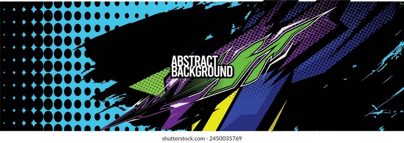 Abstrakter Hintergrund. Vektorgrafik Racing for Car Wrap Design: Hintergrundset für Fahrzeugverpackungen, Rennwagen, Rallye, Abenteuer und Lackierung