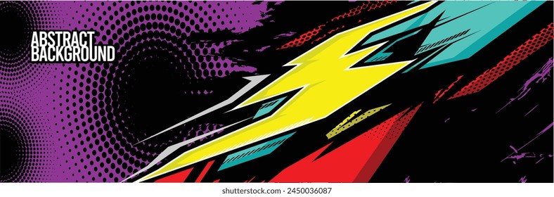 Abstract Background. Vector Racing for Car Wrap Design: Background Kit for Vehicle Wraps, Race Cars, Rally, Adventure, and Livery