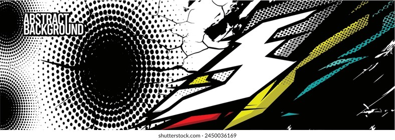 Abstract Background. Vector Racing for Car Wrap Design: Background Kit for Vehicle Wraps, Race Cars, Rally, Adventure, and Livery