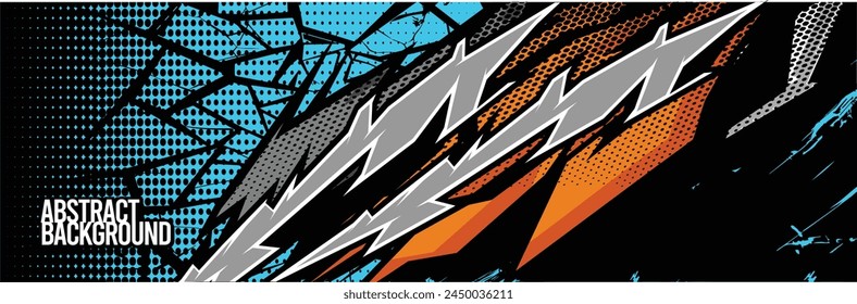 Abstract Background. Vector Racing for Car Wrap Design: Background Kit for Vehicle Wraps, Race Cars, Rally, Adventure, and Livery