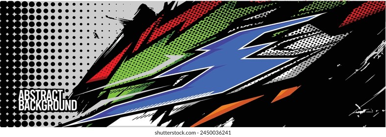 Abstract Background. Vector Racing for Car Wrap Design: Background Kit for Vehicle Wraps, Race Cars, Rally, Adventure, and Livery