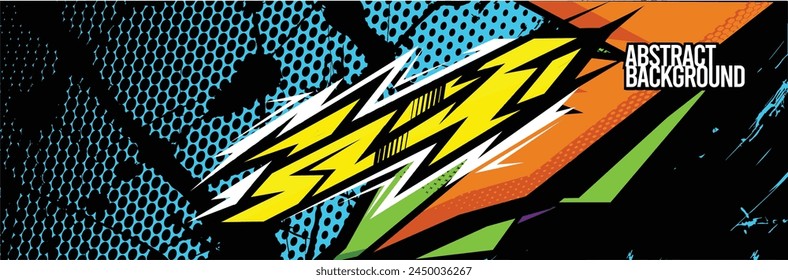 Abstract Background. Vector Racing for Car Wrap Design: Background Kit for Vehicle Wraps, Race Cars, Rally, Adventure, and Livery