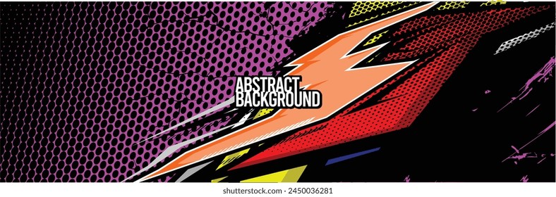 Abstract Background. Vector Racing for Car Wrap Design: Background Kit for Vehicle Wraps, Race Cars, Rally, Adventure, and Livery