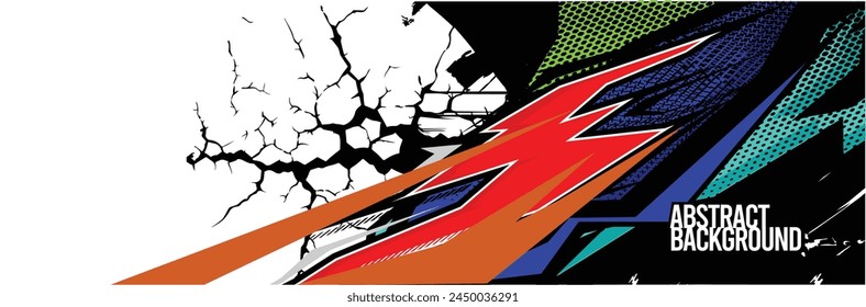 Abstract Background. Vector Racing for Car Wrap Design: Background Kit for Vehicle Wraps, Race Cars, Rally, Adventure, and Livery