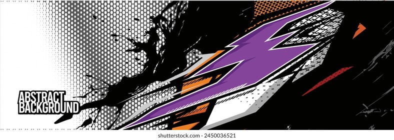 Abstract Background. Vector Racing for Car Wrap Design: Background Kit for Vehicle Wraps, Race Cars, Rally, Adventure, and Livery