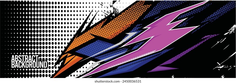 Abstract Background. Vector Racing for Car Wrap Design: Background Kit for Vehicle Wraps, Race Cars, Rally, Adventure, and Livery