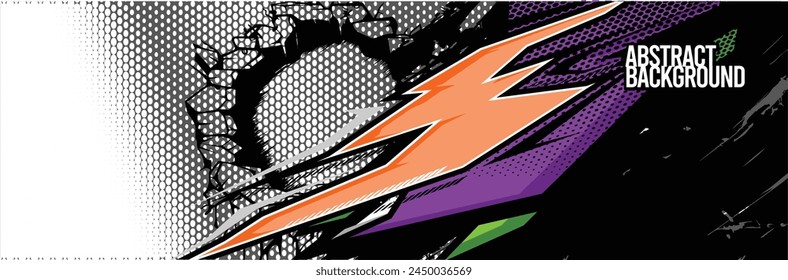 Abstrakter Hintergrund. Vektorgrafik Racing for Car Wrap Design: Hintergrundset für Fahrzeugverpackungen, Rennwagen, Rallye, Abenteuer und Lackierung