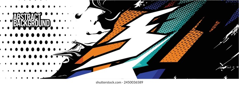 Abstract Background. Vector Racing for Car Wrap Design: Background Kit for Vehicle Wraps, Race Cars, Rally, Adventure, and Livery