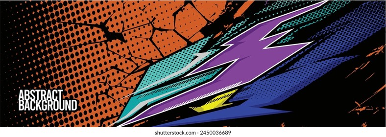 Abstract Background. Vector Racing for Car Wrap Design: Background Kit for Vehicle Wraps, Race Cars, Rally, Adventure, and Livery