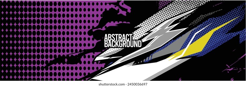 Abstrakter Hintergrund. Vektorgrafik Racing for Car Wrap Design: Hintergrundset für Fahrzeugverpackungen, Rennwagen, Rallye, Abenteuer und Lackierung