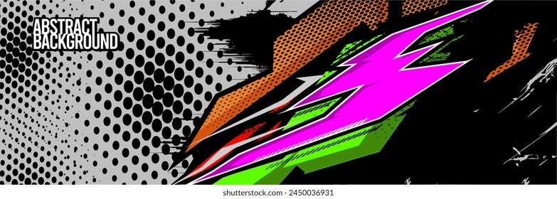 Fondo Abstractas. Carreras de Vector para diseño de envoltura de coches: Kit de fondo para envolturas de vehículos, coches de carreras, rally, aventura y librea