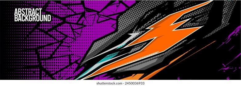 Abstract Background. Vector Racing for Car Wrap Design: Background Kit for Vehicle Wraps, Race Cars, Rally, Adventure, and Livery