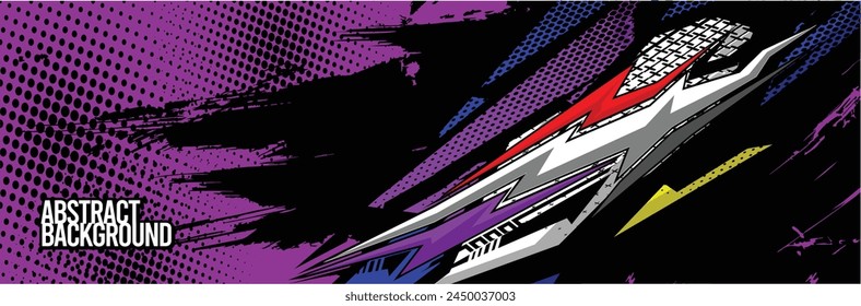 Abstract Background. Vector Racing for Car Wrap Design: Background Kit for Vehicle Wraps, Race Cars, Rally, Adventure, and Livery