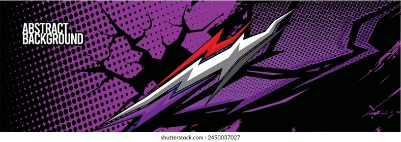 Abstrakter Hintergrund. Vektorgrafik Racing for Car Wrap Design: Hintergrundset für Fahrzeugverpackungen, Rennwagen, Rallye, Abenteuer und Lackierung