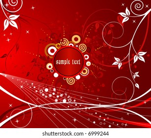 Abstract background vector red illustration