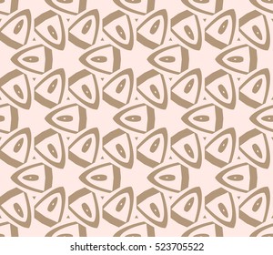 Abstract background. Vector seamless pattern. Beige geometric seamless pattern in modern stylish