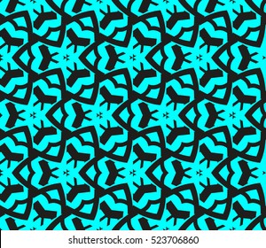 Abstract background. Vector seamless pattern. Blue geometric seamless pattern in modern stylish