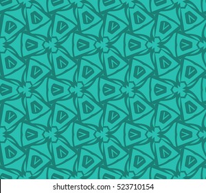 Abstract background. Vector seamless pattern. Blue geometric seamless pattern in modern stylish