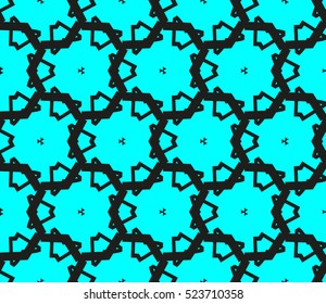 Abstract background. Vector seamless pattern. Blue geometric seamless pattern in modern stylish