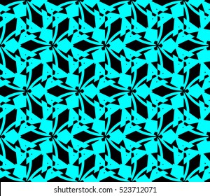 Abstract background. Vector seamless pattern. Blue geometric seamless pattern in modern stylish
