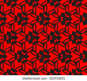 Abstract background. Vector seamless pattern. Red geometric seamless pattern in modern stylish