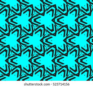 Abstract background. Vector seamless pattern. Blue geometric seamless pattern in modern stylish