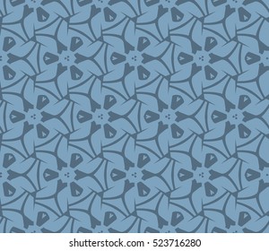 Abstract background. Vector seamless pattern. Blue geometric seamless pattern in modern stylish
