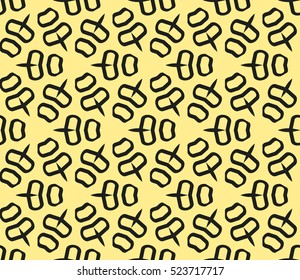 Abstract background. Vector seamless pattern. Yellow geometric seamless pattern in modern stylish