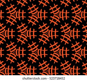 Abstract background. Vector seamless pattern. Orange geometric seamless pattern in modern stylish
