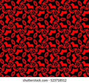 Abstract background. Vector seamless pattern. Red geometric seamless pattern in modern stylish