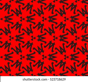 Abstract background. Vector seamless pattern. Red geometric seamless pattern in modern stylish