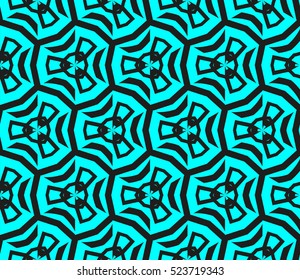 Abstract background. Vector seamless pattern. Blue geometric seamless pattern in modern stylish