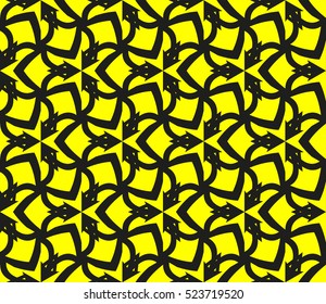 Abstract background. Vector seamless pattern. Yellow geometric seamless pattern in modern stylish