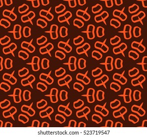 Abstract background. Vector seamless pattern. Orange geometric seamless pattern in modern stylish