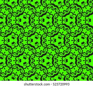 Abstract background. Vector seamless pattern. Green geometric seamless pattern in modern stylish