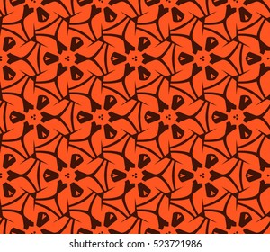 Abstract background. Vector seamless pattern. Orange geometric seamless pattern in modern stylish