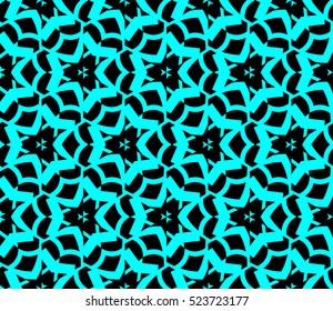 Abstract background. Vector seamless pattern. Blue geometric seamless pattern in modern stylish