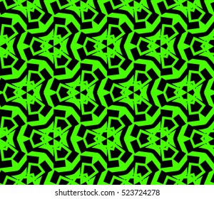 Abstract background. Vector seamless pattern. Green geometric seamless pattern in modern stylish
