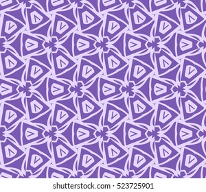 Abstract background. Vector seamless pattern. Purple geometric seamless pattern in modern stylish