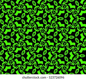 Abstract background. Vector seamless pattern. Green geometric seamless pattern in modern stylish