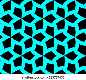 Abstract background. Vector seamless pattern. Blue geometric seamless pattern in modern stylish