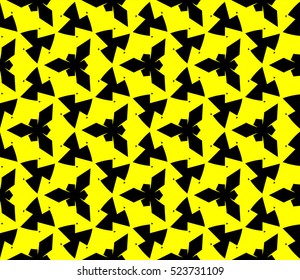 Abstract background. Vector seamless pattern. Yellow geometric seamless pattern in modern stylish