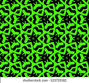 Abstract background. Vector seamless pattern. Green geometric seamless pattern in modern stylish