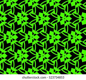Abstract background. Vector seamless pattern. Green geometric seamless pattern in modern stylish