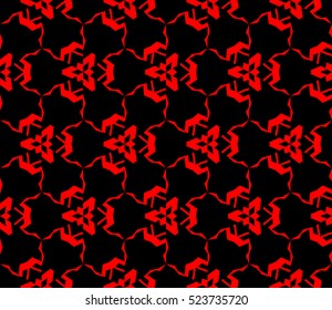 Abstract background. Vector seamless pattern. Red geometric seamless pattern in modern stylish