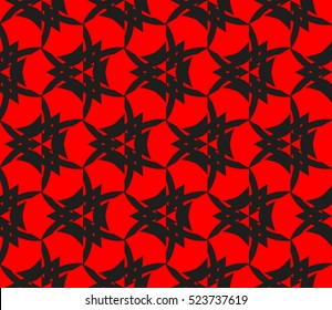 Abstract background. Vector seamless pattern. Red geometric seamless pattern in modern stylish